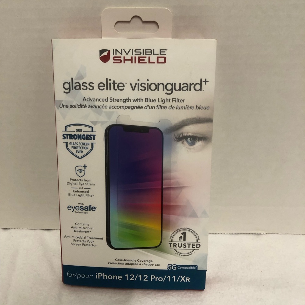 Zag iPhone 12/12 Pro/11/X-RAY InvisibleSheild Glass Elite Vision Guard+ New